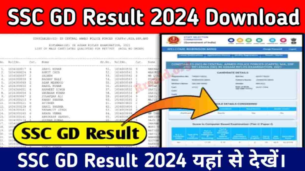 SSC GD Constable Result 2024
