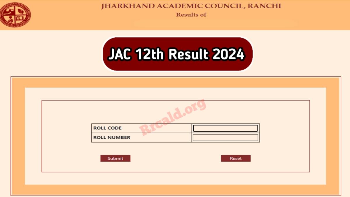 JAC Board 12th Result 2024