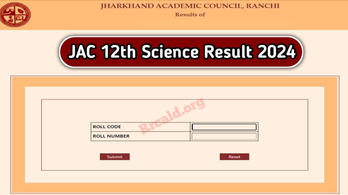 JAC 12th Science Result 2024